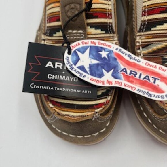 NEW Ariat Cruisers Brown Bomber Chimayo Leather Women’s Slip On Shoes Size 6.5 - Picture 4 of 13